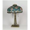Image 1 : IMPORTANT PAIRPOINT REVERSE PAINTED FLORENCE LAMP.  