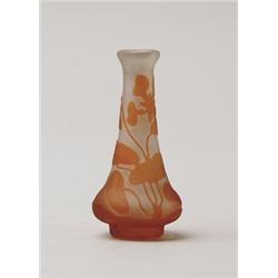 MINIATURE GALLE CAMEO VASE.  