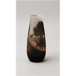 SIGNED FRENCH CAMEO VASE.  