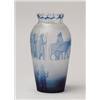 Image 1 : BLUE CAMEO FIGURAL VASE.  