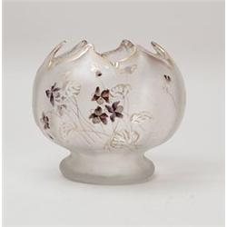 MT. JOYE CAMEO & ENAMELED VASE.  