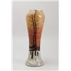 Image 1 : LE GRAS ENAMELED SCENIC VASE.