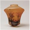 Image 1 : HAND PAINTED HANGING ART GLASS SHADE.  