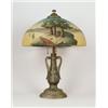Image 1 : REVERSE PAINTED TABLE LAMP.  