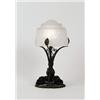 Image 1 : MULLER SHADE ON EDGAR BRANDT BASE BOUDOIR.  