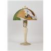 Image 1 : HANDPAINTED BOUDOIR LAMP BY ALADDIN.  