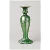Image 1 : STEUBEN GREEN AURENE DECORATED VASE.  