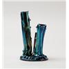 Image 1 : STEUBEN BLUE AURENE TREE TRUNK VASE.  