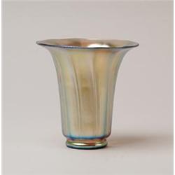 STEUBEN GOLD AURENE SHADE VASE.  