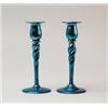 Image 1 : PAIR OF STEUBEN CANDLESTICKS.  