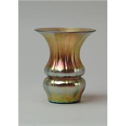 STEUBEN GOLD AURENE VASE. 