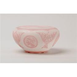 STEUBEN ACID CUT BACK BOWL. 