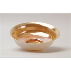 STEUBEN AURENE ON CALCITE BOWL.  