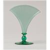 Image 1 : GREEN FAN VASE.  