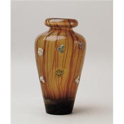 CONTEMPORARY ART GLASS VASE. 