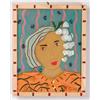 Image 1 : CONTEMPORARY FUSED GLASS PLAQUE. 