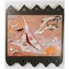 Image 1 : CONTEMPORARY FUSED GLASS PLAQUE.  