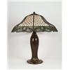 Image 1 : HANDEL METAL OVERLAY TABLE LAMP.  