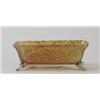 Image 1 : AUSTRIAN IRIDESCENT FOOTED RECTANGULAR DISH.  