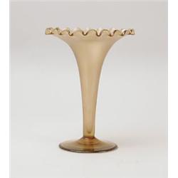 AUSTRIAN GOLD IRIDESCENT VASE. 