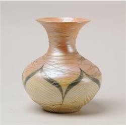 LARGE SIGNED DURAND VASE.  