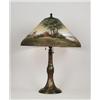 Image 1 : SIGNED JEFFERSON REVERSE PAINTED TABLE LAMP.  