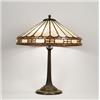 Image 1 : DUFFNER & KIMBERLY LEADED GLASS LAMP.  