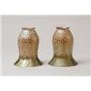 Image 1 : PAIR OF ART GLASS SHADES.  