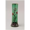 Image 1 : ENAMELED ART NOUVEAU VASE.  