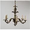 Image 1 : BRASS CANDLE CHANDELIER.  