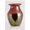 Image 1 : RARE LOETZ VASE WITH HEART DECORATION.  