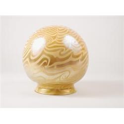 SIGNED TIFFANY KING TUT BALL SHADE.  