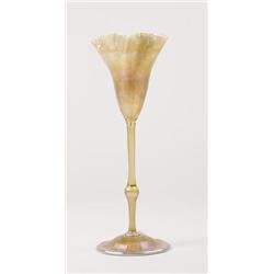 TIFFANY GOLD FLORIFORM VASE.  