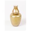 Image 1 : UNUSUAL SIGNED TIFFANY BUTTERSCOTCH IRIDESCENT VASE.  