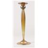 Image 1 : TIFFANY GOLD IRIDESCENT CANDLESTICK.  