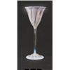 Image 1 : TIFFANY LAVENDER PASTEL FLORIFORM WINE GLASS.  