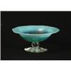 Image 1 : SIGNED TIFFANY GREEN PASTEL COMPOTE.  