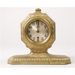 SIGNED TIFFANY STUDIOS MANTLE CLOCK. 