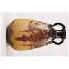 Image 1 : MONUMENTAL LE VERRE FRANCAIS TWO HANDLED CAMEO VASE.  