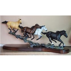 Jay Contway bronze, Born to Run, 2007, 8/24, 16" h x 39" w x 10" d