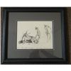 Image 1 : Will James, The Spring Following a Hard Winter (Tailing Up), pencil, 9.5"x7.5", framed