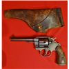 Image 1 : Colt Mdl. 1917, 45 cal., dbl action revolver, s#208914J w/ U.S. holster