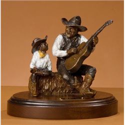 Jay Contway bronze, I'll Sing You A Song, 2009, 28/250, 8" h x 7" w x 7" d