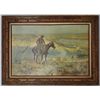 Image 1 : C.M. Russell, Wagon Boss, print on canvas, 35.5" x 23.5", early edition