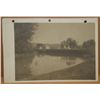 Image 1 : Richard Throssel, original photograph of Teepee's by river, 5.5" x 8", 3 hole punched in top margin