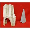 Image 3 : Archaic-era bison tooth and 2" point, Rosebud, MT