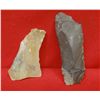 Image 1 : Paleo bi-face knife and paleo scaper, 3" and 2"