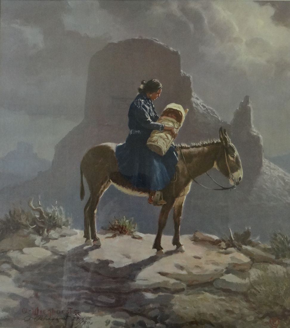 Olaf Wieghorst (18991988), 2 prints, Navajo, and Navajo Madonna, ltd