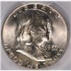 Image 2 : 1957-D FRANKLIN HALF DOLLAR, PCGS MS-64 FBL