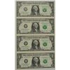 Image 1 : 4-PIECE UNCUT 2003-A $1.00 FEDERAL RESERVE NOTES FROM THE MINT